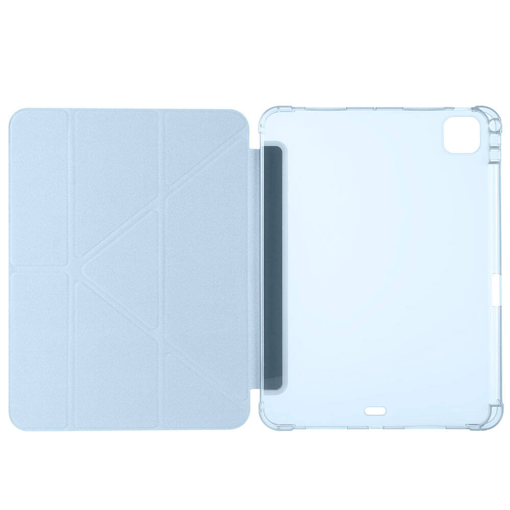 Apple iPad Pro 11 Uyumlu 2024 Kılıf Zore Tri Folding Kalem Bölmeli Standlı Kılıf - 3