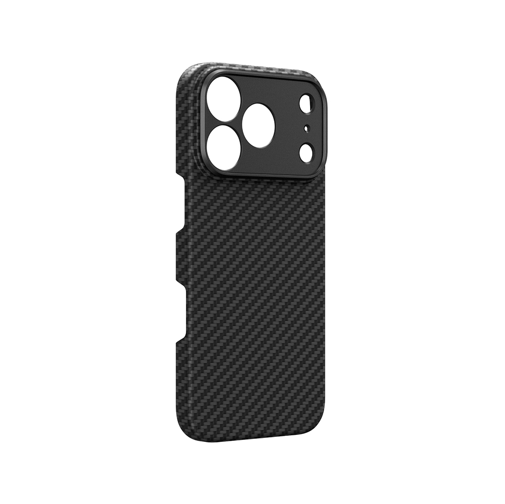Apple iPhone 18 Pro Max Kılıf M-safe Şarj Özellikli 1500D Aramid Fiber Lens Korumalı Amazingthing Titan Max Serisi Karbon Kapak - 2