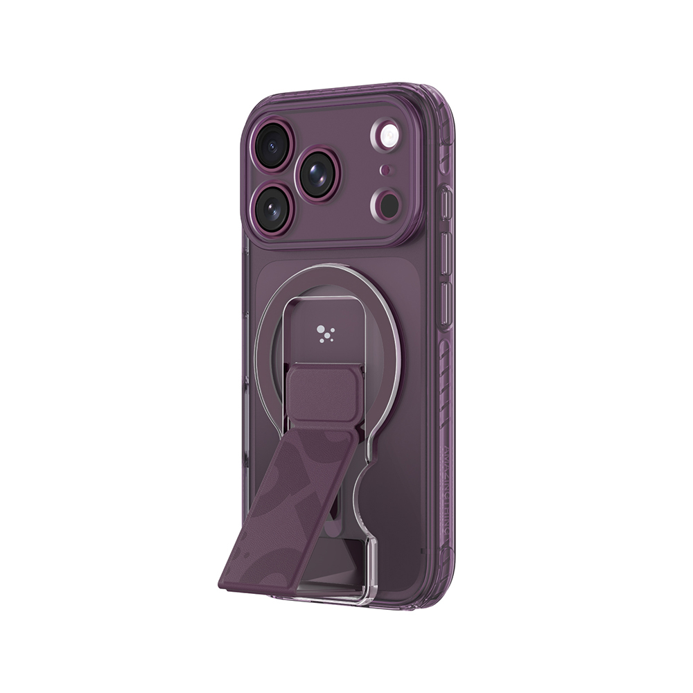 Apple iPhone 18 Pro Kılıf M-safe Şarj Özellikli Standlı Amazingthing Titan Pro Grip Stand Serisi Kapak - 1