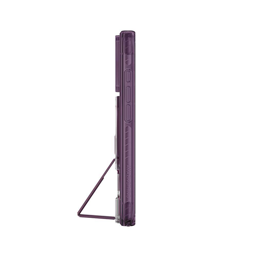 Apple iPhone 18 Pro Kılıf M-safe Şarj Özellikli Standlı Amazingthing Titan Pro Grip Stand Serisi Kapak - 4