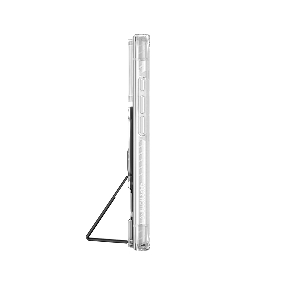 Apple iPhone 18 Pro Kılıf M-safe Şarj Özellikli Standlı Amazingthing Titan Pro Grip Stand Serisi Kapak - 4