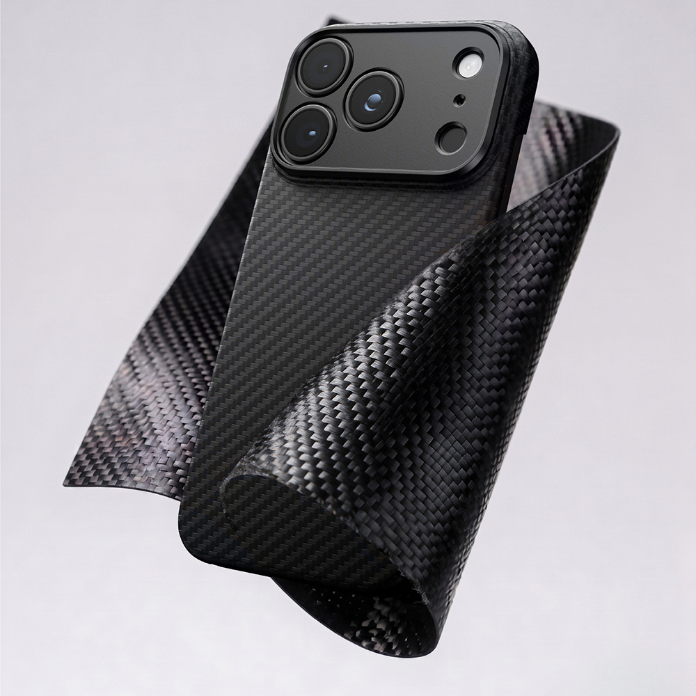 Apple iPhone 18 Pro Kılıf M-safe Şarj Özellikli 1500D Aramid Fiber Lens Korumalı Amazingthing Titan Max Serisi Karbon Kapak - 2