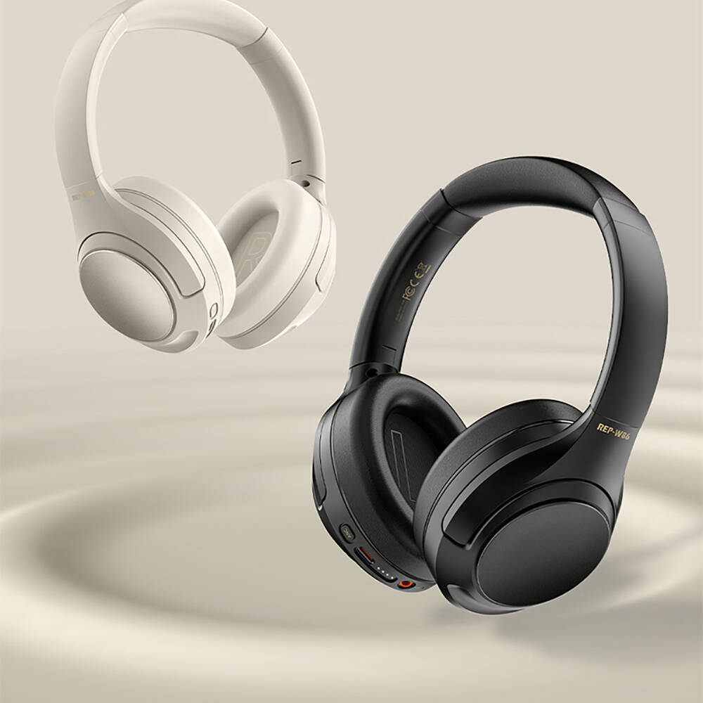 Recci REP-W86 ANC Özellikli Hi-Fi Ses Kaliteli Kulak Üstü Bluetooth v.5.3 Kulaklık - 3
