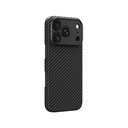 Apple iPhone 18 Pro Kılıf M-safe Şarj Özellikli 1500D Aramid Fiber Lens Korumalı Amazingthing Titan Max Serisi Karbon Kapak - 2