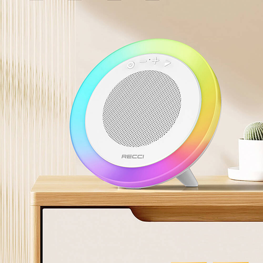 Recci RSK-W42 Moonlight Serisi RGB Işıklı Kablosuz Bluetooth v5.3 Hoparlör - 6