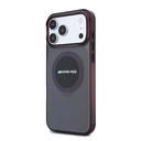 Apple iPhone 18 Pro Max Kılıf AMG Orjinal Lisanslı M-safe Şarj Özellikli Transparan IML Baskı Logolu Bicolor Block Kapak - 1