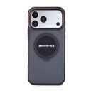 Apple iPhone 18 Pro Max Kılıf AMG Orjinal Lisanslı M-safe Şarj Özellikli Transparan IML Baskı Logolu Bicolor Block Kapak - 2