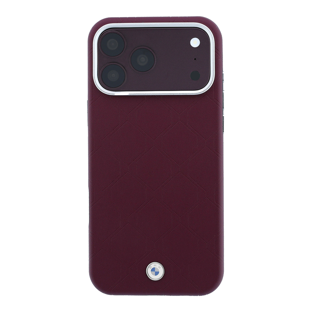 Apple iPhone 18 Pro Max Kılıf BMW Orjinal Lisanslı M-safe Şarj Özellikli Metal Logolu Kabartmalı Kapitone Deri Kapak - 2