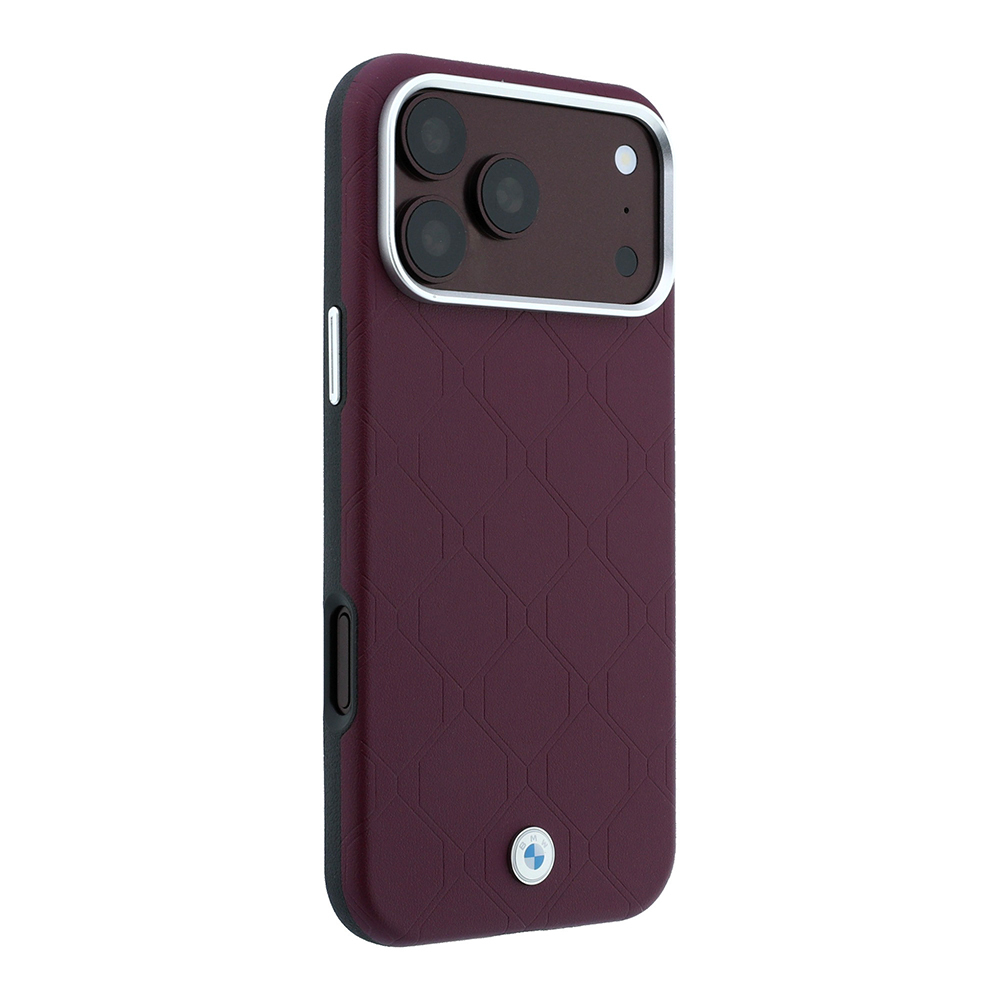 Apple iPhone 18 Pro Max Kılıf BMW Orjinal Lisanslı M-safe Şarj Özellikli Metal Logolu Kabartmalı Kapitone Deri Kapak - 3