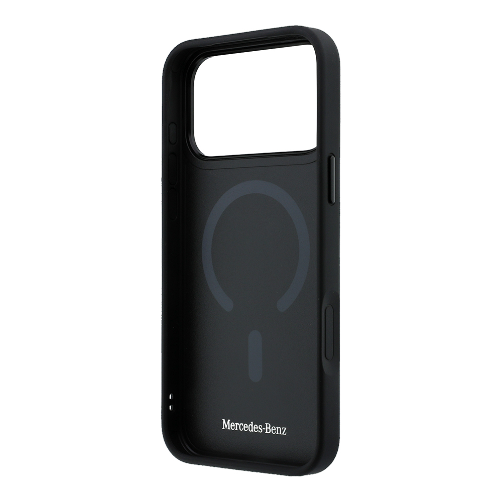 Apple iPhone 18 Pro Max Kılıf Mercedes Benz Orjinal Lisanslı M-safe Şarj Özellikli Metal Yıldız Logolu Kabartmalı Deri Kapak - 6