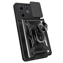Infinix Hot 40i Uyumlu Kılıf Magnetik Standlı Kamera Korumalı Zore Sürgülü Vega Kapak - 7
