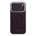 Apple iPhone 18 Pro Kılıf Lacoste Orjinal Lisanslı M-safe Şarj Özellikli Lenglen Icon Metal Logolu Kapak - 2