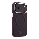 Apple iPhone 18 Pro Kılıf Lacoste Orjinal Lisanslı M-safe Şarj Özellikli Lenglen Icon Metal Logolu Kapak - 3