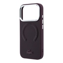 Apple iPhone 18 Pro Kılıf Lacoste Orjinal Lisanslı M-safe Şarj Özellikli Lenglen Icon Metal Logolu Kapak - 5