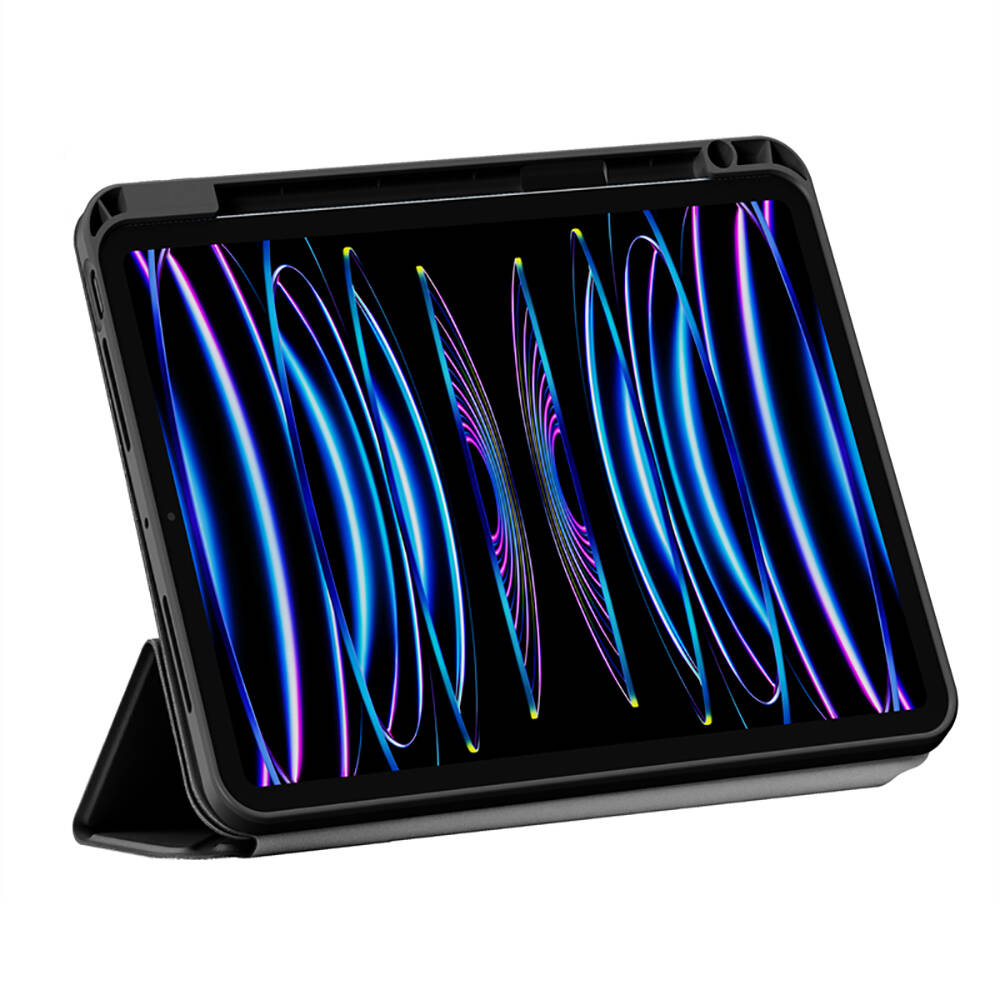 Apple iPad Air 10.9 2022 Uyumlu (5.Nesil) Wiwu 360° Dönebilen Standlı Magnetik Koruyucu Tablet Kılıfı - 1