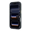 Apple iPhone 18 Pro Kılıf Guess Orjinal Lisanslı M-safe Şarj Özellikli Gül Desenli Simli Yazı Logolu Kapak - 4