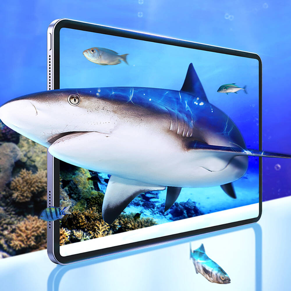 Apple iPad Pro 13 2024 Uyumlu Wiwu Wi-GQ003 iVista Serisi Oleofobik HD Temperli Cam Ekran Koruyucu - 7