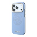 Apple iPhone 18 Pro Kılıf Guess Orjinal Lisanslı M-safe Şarj Özellikli PU Delikli 4G ve Yazı Logolu Kapak - 1