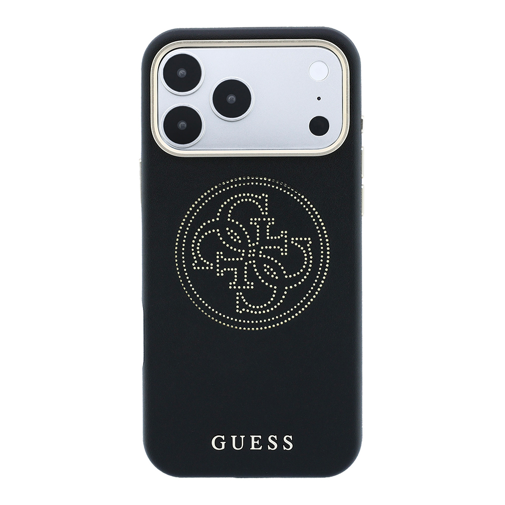 Apple iPhone 18 Pro Max Kılıf Guess Orjinal Lisanslı M-safe Şarj Özellikli PU Delikli 4G ve Yazı Logolu Kapak - 2