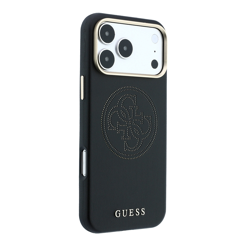 Apple iPhone 18 Pro Max Kılıf Guess Orjinal Lisanslı M-safe Şarj Özellikli PU Delikli 4G ve Yazı Logolu Kapak - 3