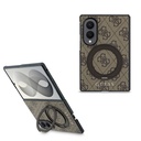 Galaxy Z Fold 8 Kılıf Guess Orjinal Lisanslı M-safe Şarj Özellikli 360 Derece Dönebilen Standlı PU Metal Logolu Kapak - 1