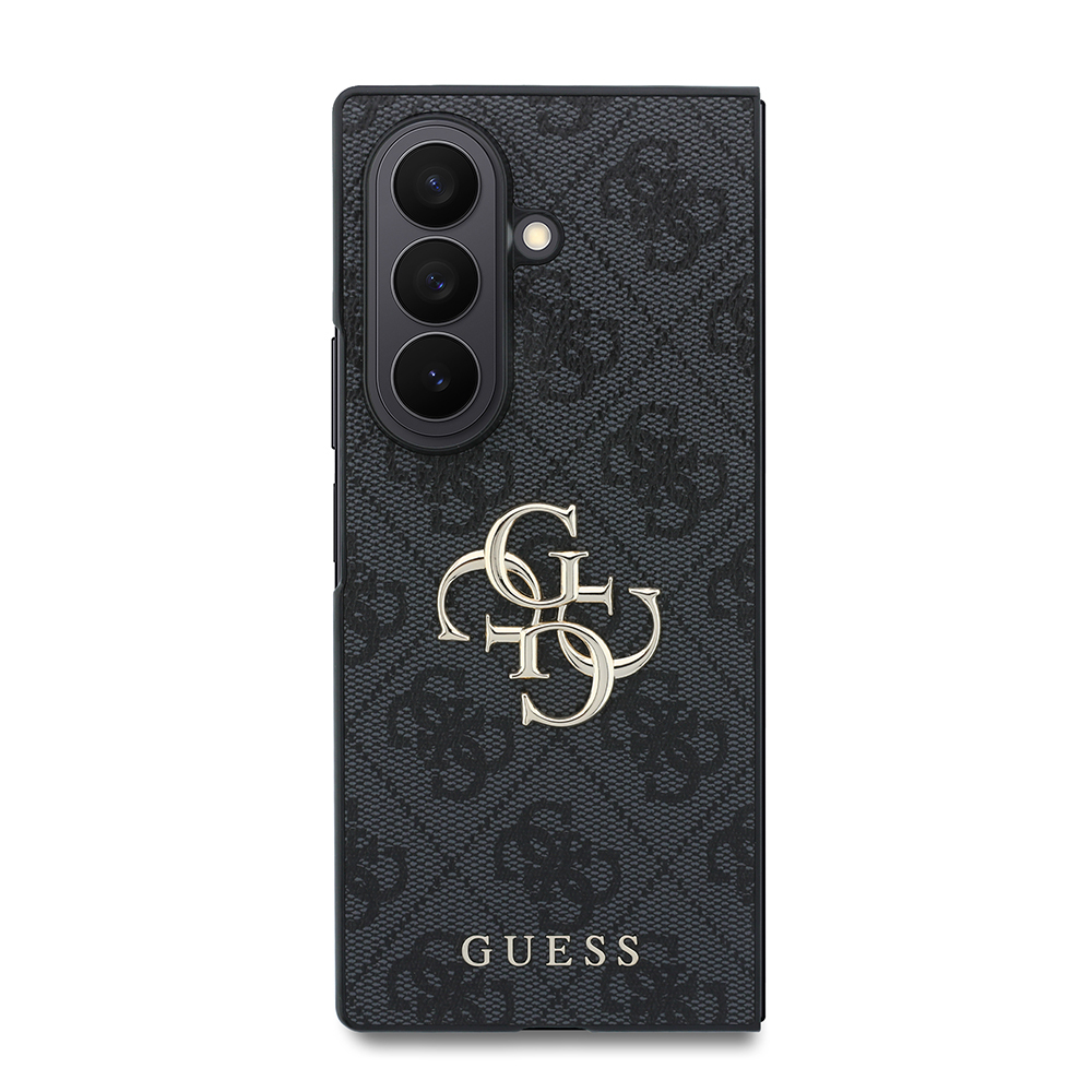Galaxy Z Fold 8 Ultra Kılıf Guess Orjinal Lisanslı M-safe Şarj Özellikli PU Deri 4G Desenli Yazı Logolu Kapak - 1