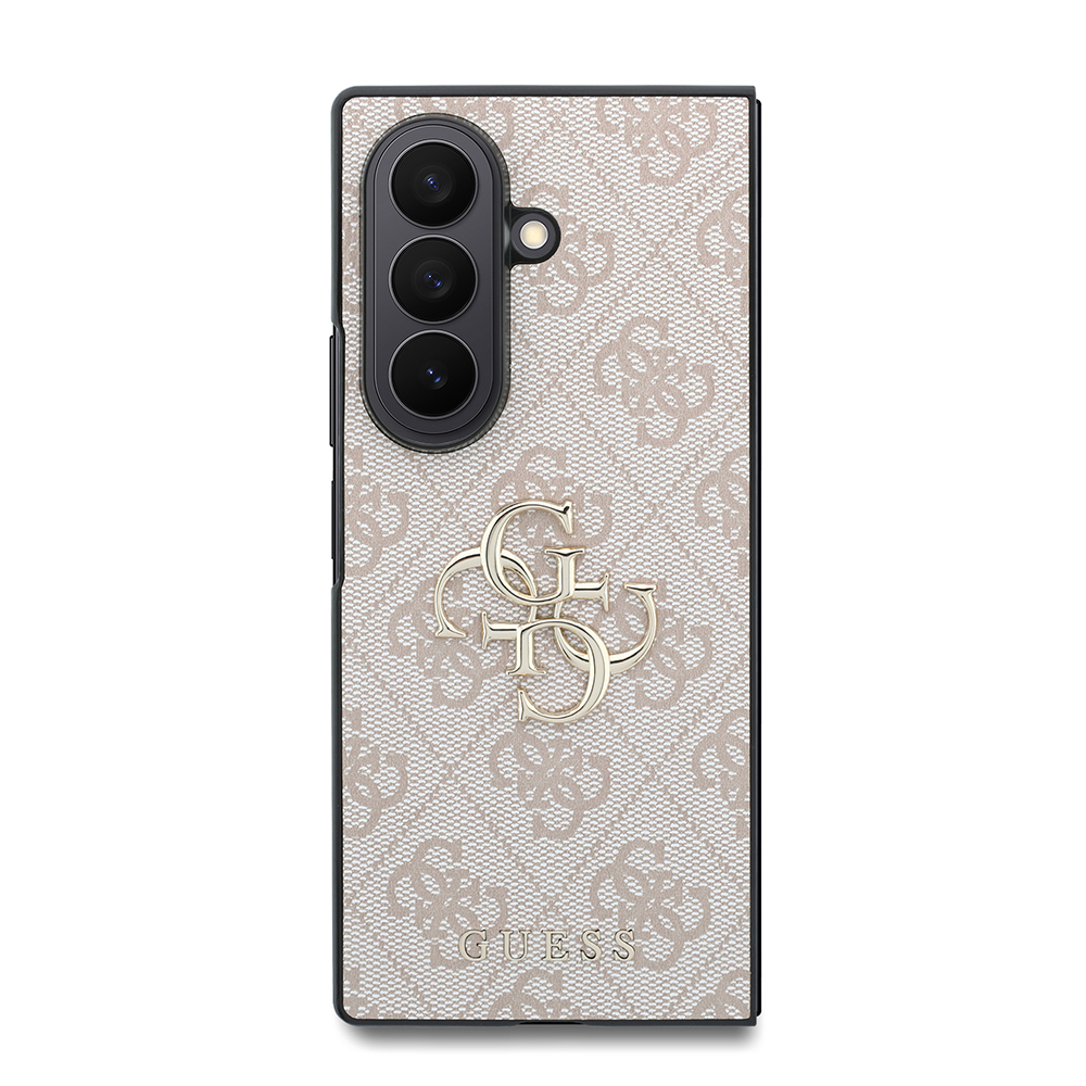 Galaxy Z Fold 8 Ultra Kılıf Guess Orjinal Lisanslı M-safe Şarj Özellikli PU Deri 4G Desenli Yazı Logolu Kapak - 1