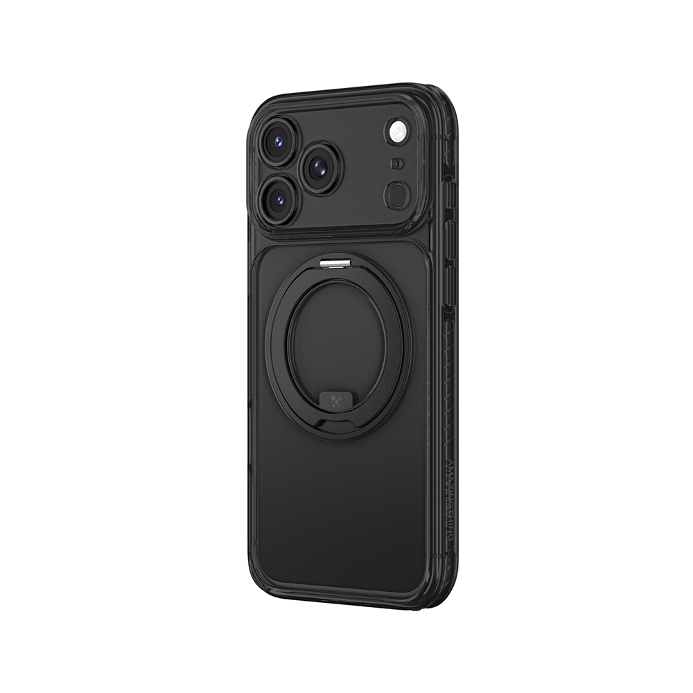 Apple iPhone 18 Pro Max Kılıf M-Safe Şarj Özellikli Airbag Tasarımlı Standlı Lens Korumalı AmazingThing Titan Pro MagSpin Kapak - 1