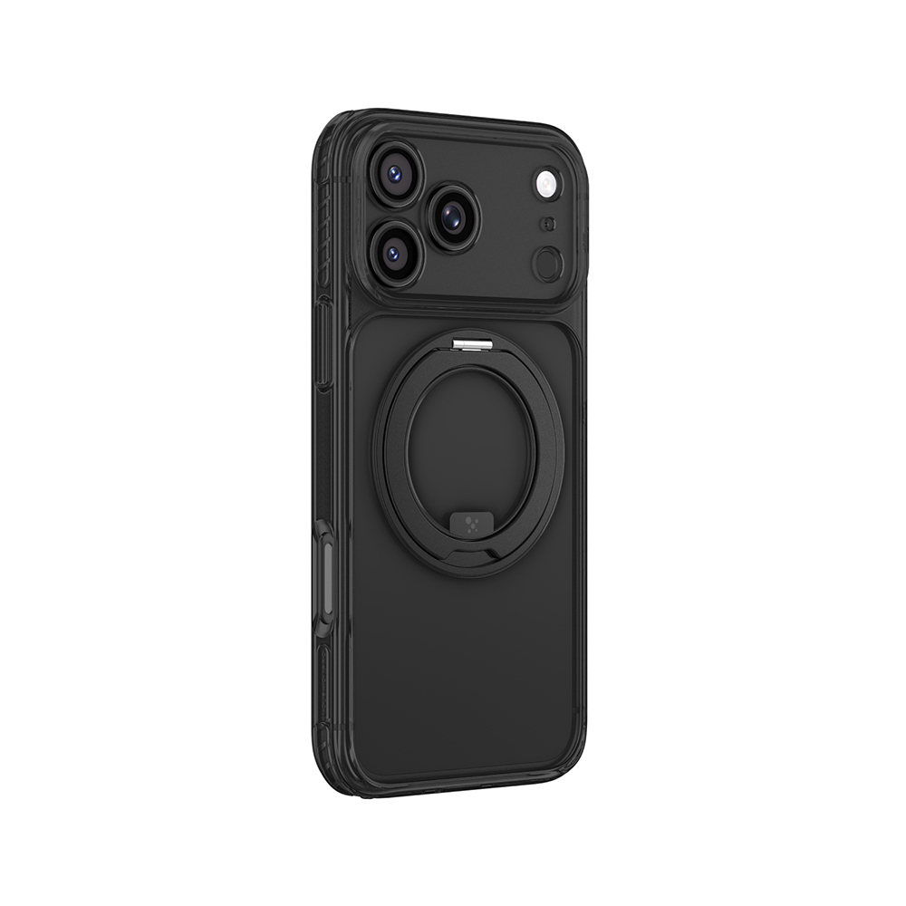 Apple iPhone 18 Pro Max Kılıf M-Safe Şarj Özellikli Airbag Tasarımlı Standlı Lens Korumalı AmazingThing Titan Pro MagSpin Kapak - 4
