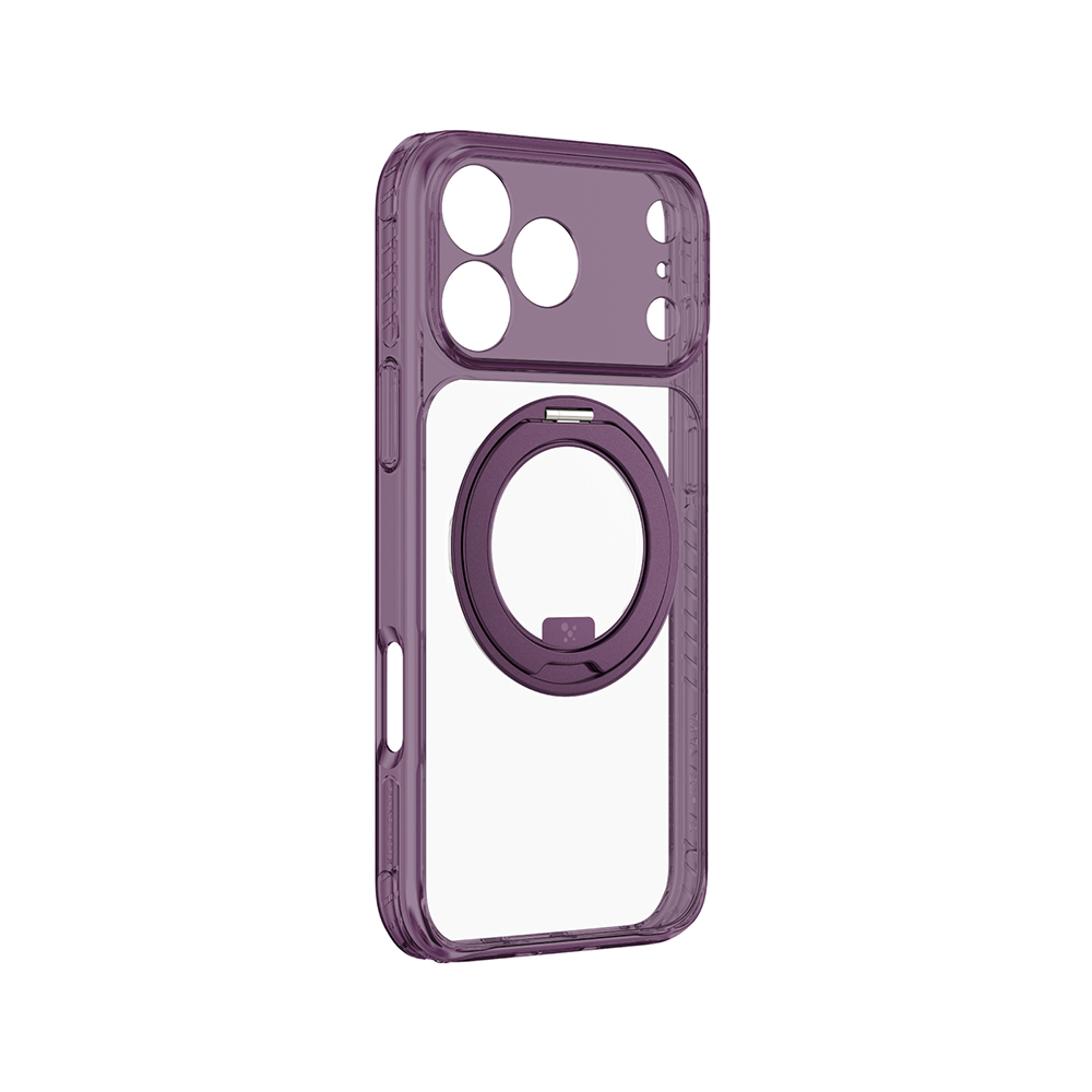 Apple iPhone 18 Pro Max Kılıf M-Safe Şarj Özellikli Airbag Tasarımlı Standlı Lens Korumalı AmazingThing Titan Pro MagSpin Kapak - 1