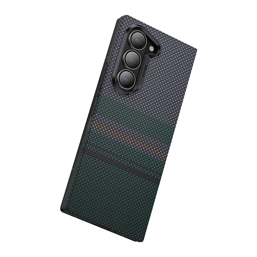 Samsung Galaxy Z Fold 6 Uyumlu Kılıf Karbon Fiber Tasarımlı Benks Aurora ArmorAir Kevlar Kapak - 1