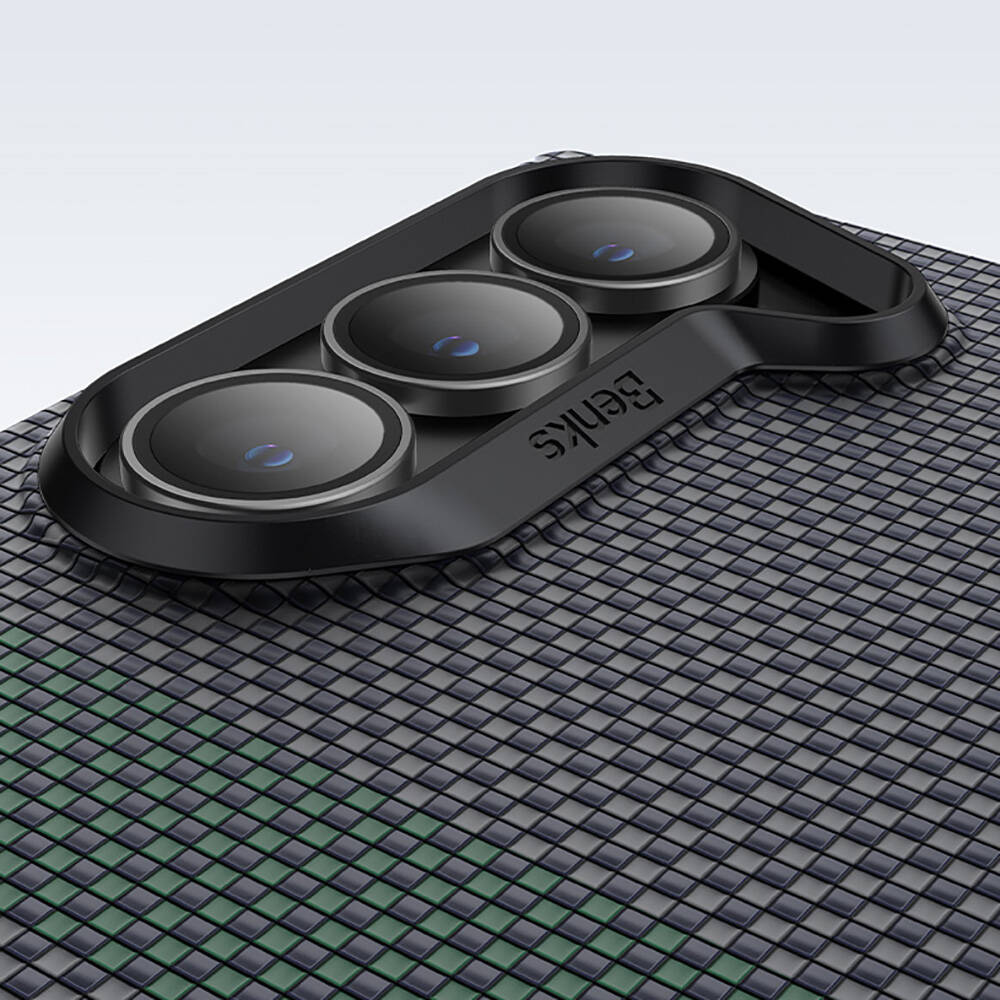 Samsung Galaxy Z Fold 6 Uyumlu Kılıf Karbon Fiber Tasarımlı Benks Aurora ArmorAir Kevlar Kapak - 8