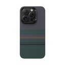 Apple iPhone 16 Pro Kılıf Magsafe Şarj Özellikli Karbon Fiber Tasarımlı Benks Aurora ArmorAir Kevlar Kapak - 1