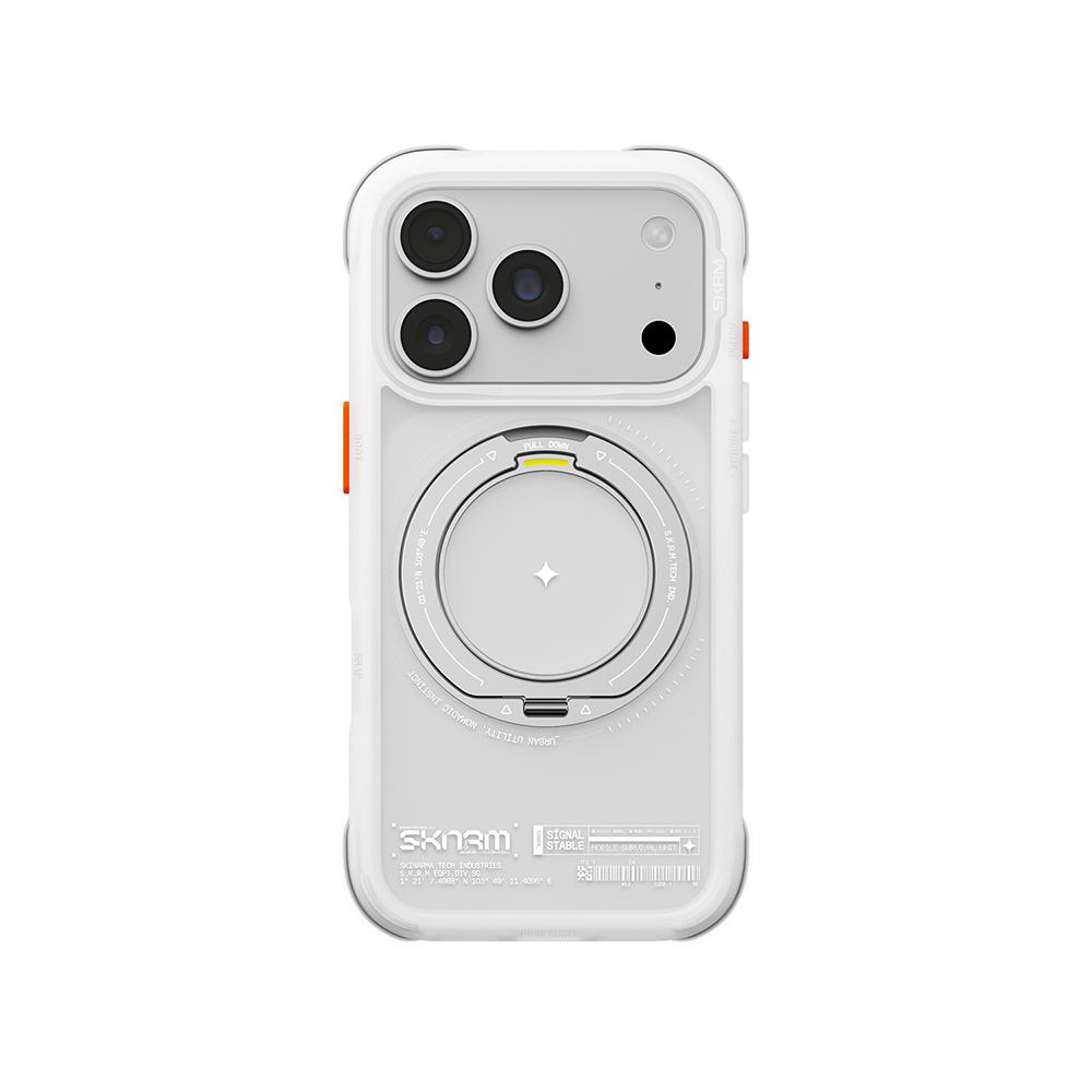 Apple iPhone 18 Pro Kılıf M-Safe Şarj Özellikli Airbag Tasarımlı Standlı Skinarma Atlas Kapak - 4