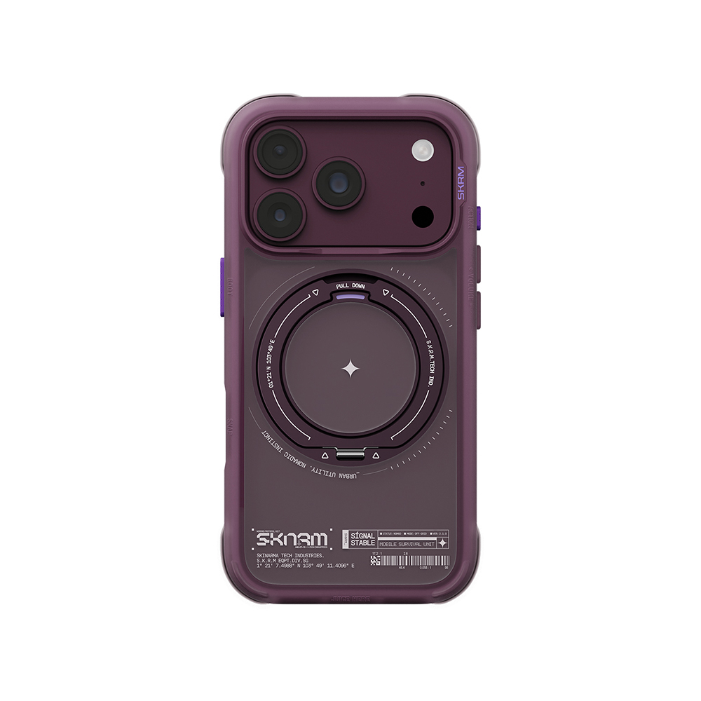 Apple iPhone 18 Pro Max Kılıf M-Safe Şarj Özellikli Airbag Tasarımlı Standlı Skinarma Atlas Kapak - 4