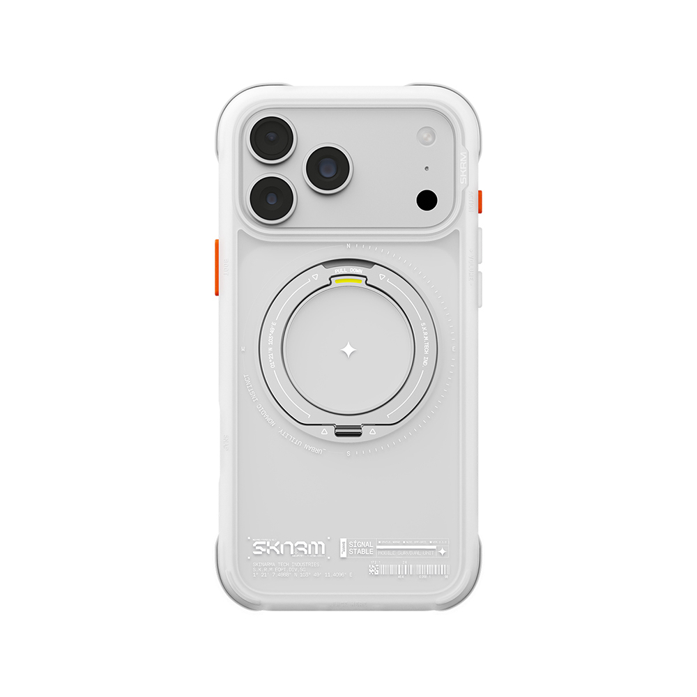 Apple iPhone 18 Pro Max Kılıf M-Safe Şarj Özellikli Airbag Tasarımlı Standlı Skinarma Atlas Kapak - 2
