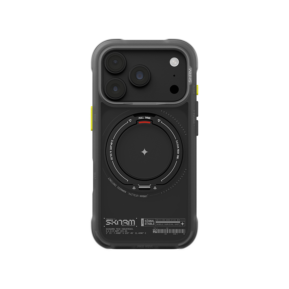 Apple iPhone 18 Pro Max Kılıf M-Safe Şarj Özellikli Airbag Tasarımlı Standlı Skinarma Atlas Kapak - 4