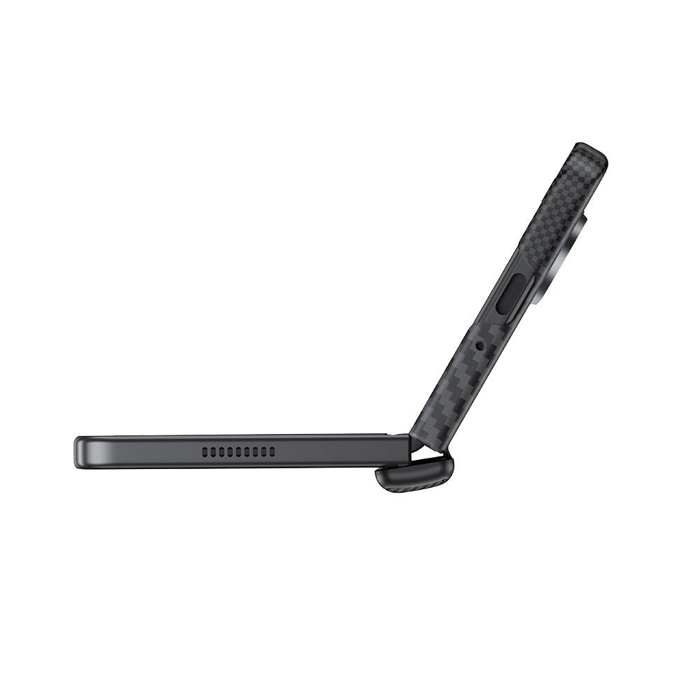 Samsung Galaxy Z Fold 6 Uyumlu Kılıf Magsafe Şarj Özellikli Karbon Fiber Benks Montage ArmorAir Kevlar Kapak - 4