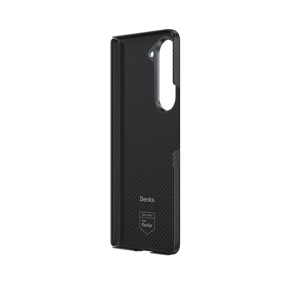 Samsung Galaxy Z Fold 6 Uyumlu Kılıf Magsafe Şarj Özellikli Karbon Fiber Benks Montage ArmorAir Kevlar Kapak - 6