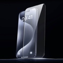 Apple iPhone 16 Pro Wiwu GT-008 Polimer Oleofobik Kaplama Şeffaf Pürüzsüz Temperli Cam Ekran Koruyucu 10'lu Paket - 7