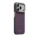 Apple iPhone 18 Pro Kılıf M-safe Şarj Özellikli Aramid Karbon Fiber Pitaka Weaving Serisi Kapak - 1