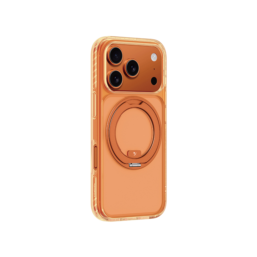 Apple iPhone 17 Pro Uyumlu Kılıf M-Safe Şarj Özellikli Airbag Tasarımlı Standlı AmazingThing Titan Pro MagSpin Kapak - 1