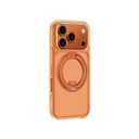 Apple iPhone 17 Pro Uyumlu Kılıf M-Safe Şarj Özellikli Airbag Tasarımlı Standlı AmazingThing Titan Pro MagSpin Kapak - 1