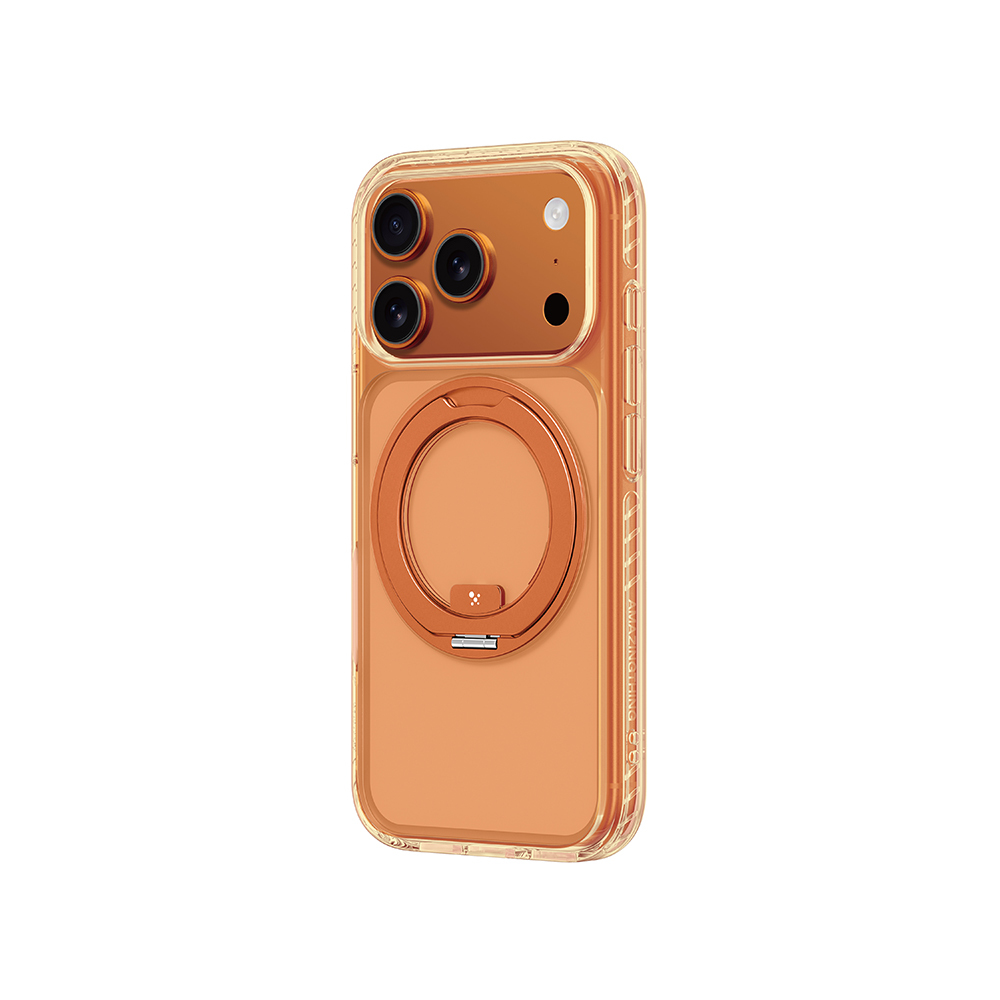 Apple iPhone 17 Pro Uyumlu Kılıf M-Safe Şarj Özellikli Airbag Tasarımlı Standlı AmazingThing Titan Pro MagSpin Kapak - 2