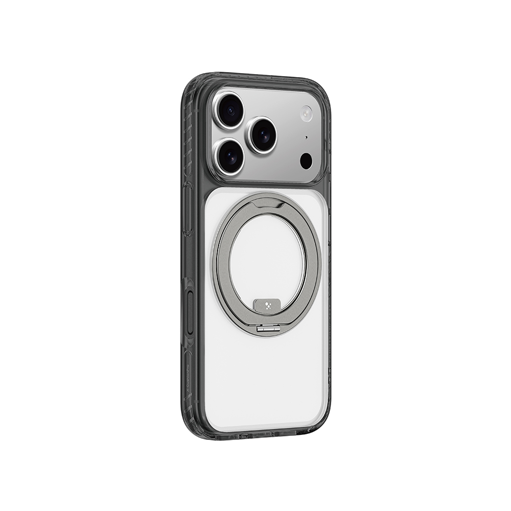 Apple iPhone 17 Pro Uyumlu Kılıf M-Safe Şarj Özellikli Airbag Tasarımlı Standlı AmazingThing Titan Pro MagSpin Kapak - 7