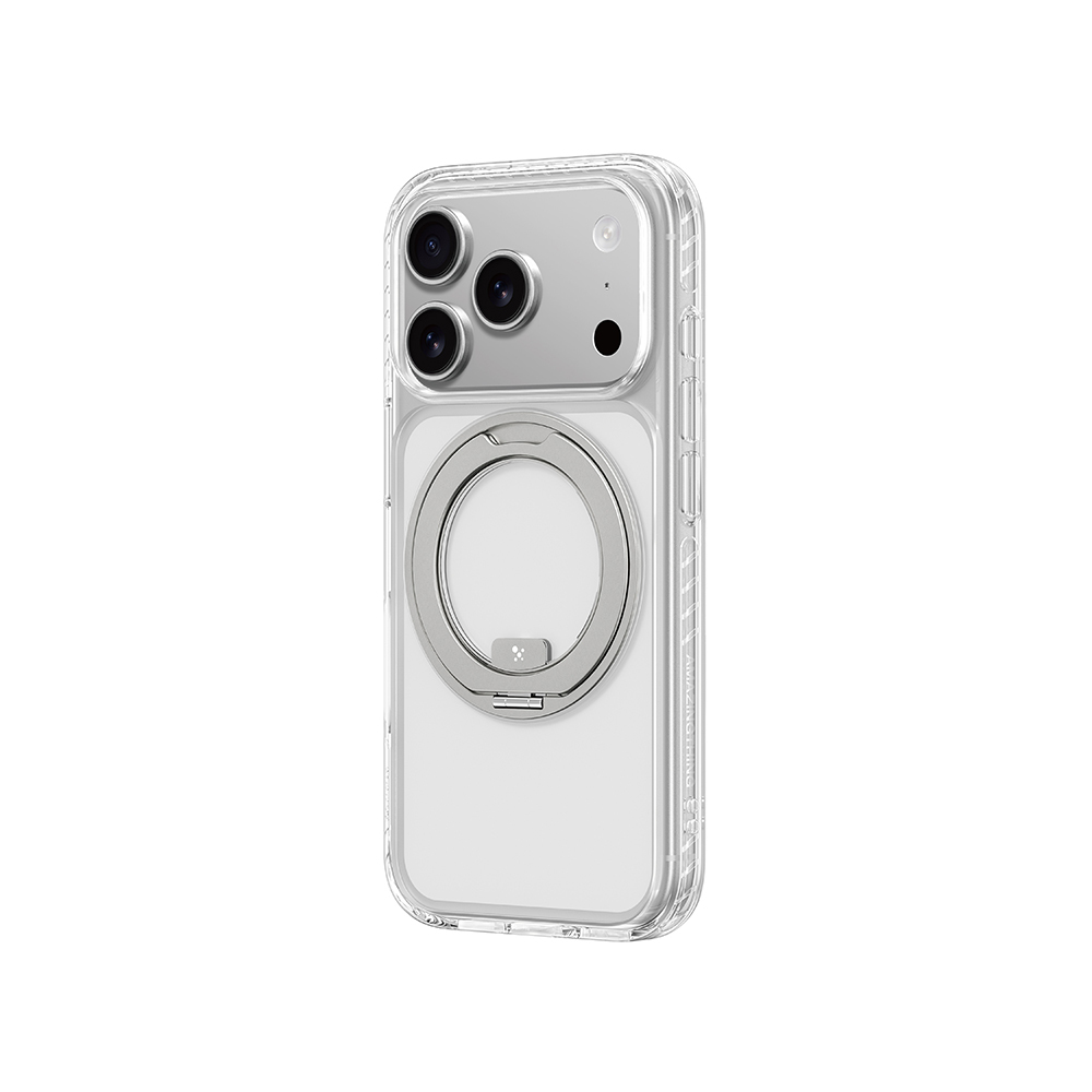 Apple iPhone 17 Pro Uyumlu Kılıf M-Safe Şarj Özellikli Airbag Tasarımlı Standlı AmazingThing Titan Pro MagSpin Kapak - 11
