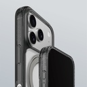 Apple iPhone 17 Pro Uyumlu Kılıf M-Safe Şarj Özellikli Airbag Tasarımlı Standlı AmazingThing Titan Pro MagSpin Kapak - 25