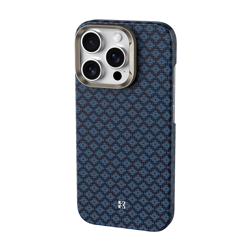 Apple iPhone 16 Pro Max Uyumlu Kılıf M-Safe Şarj Özellikli Benks ArmorAir ArmorGrid Serisi Kevlar Kapak - 6