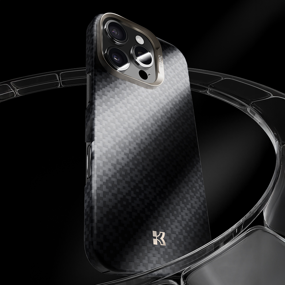 Apple iPhone 16 Pro Max Uyumlu Kılıf M-Safe Şarj Özellikli Benks ArmorAir ArmorGrid Serisi Kevlar Kapak - 17