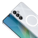 Samsung Galaxy A16 Uyumlu Kamera Korumalı M-Safe Şarj Özellikli Şeffaf Zore London Sert PC Kapak - 2